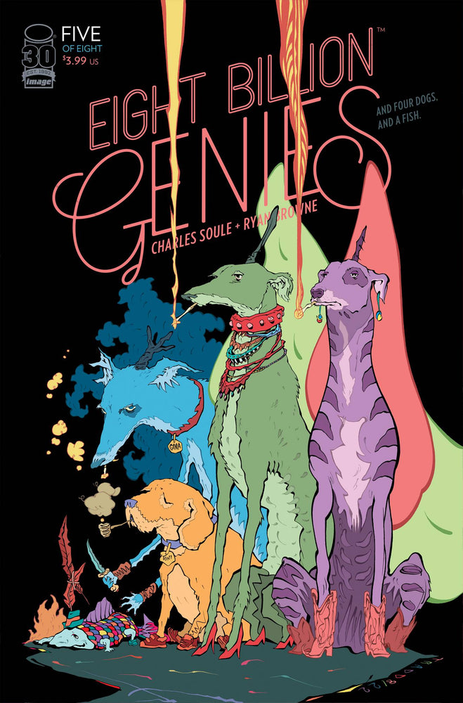 Eight Billion Genies #5 (Of 8) B Tradd Moore Variant (Mr) (09/28/2022) Image (ONLINE ORDER ONLY)