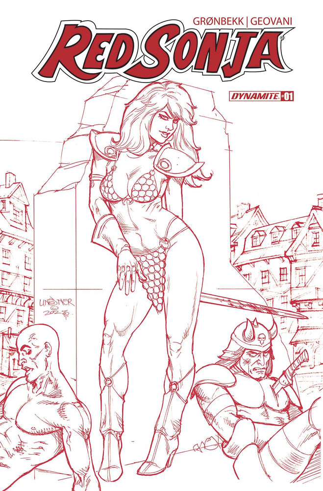 Red Sonja 2023 #1 Zs 1:10 Foc Joseph Michael Linsner Red Line A (07/19/2023) Dynamite (ONLINE ORDER ONLY)