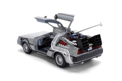 Back to the Future die-cast 1:24 scale 40th Anniversary "Hollywood Rides" light-up DeLorean Time Machine (ONLINE ORDER ONLY)
