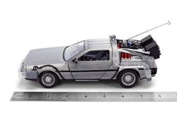 Back to the Future die-cast 1:24 scale 40th Anniversary "Hollywood Rides" light-up DeLorean Time Machine (ONLINE ORDER ONLY)