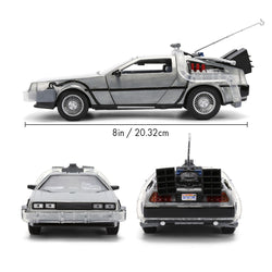 Back to the Future die-cast 1:24 scale 40th Anniversary "Hollywood Rides" light-up DeLorean Time Machine (ONLINE ORDER ONLY)