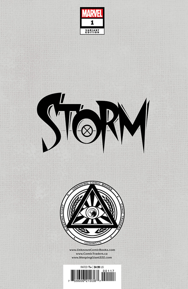 [Signed by Nakayama W/ COA] STORM #1 UNKNOWN COMICS DAVID NAKAYAMA EXCLUSIVE VIRGIN VAR SIGNED BY DAVID NAKAYAMA [IN STOCK] (ONLINE ORDER ONLY)