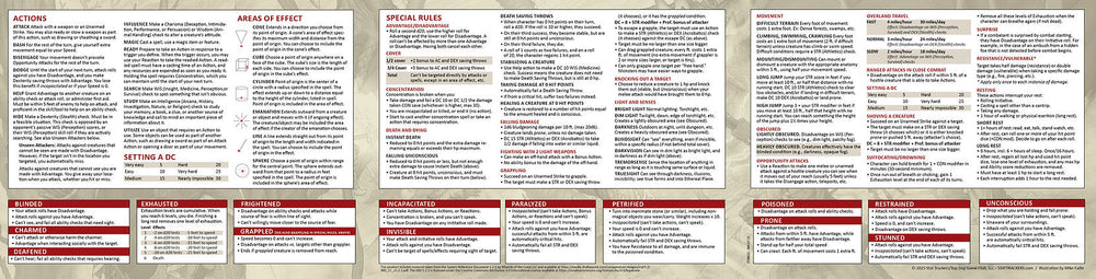 Stat Trackers: Game Master's Screen - 5th Edition - 2024 Version (ONLINE ORDER ONLY)