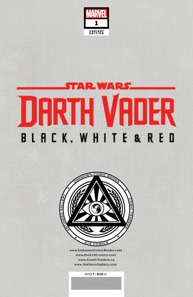 Star Wars: Darth Vader - Black, White & Red #1 Unknown Comics Kaare Andrews Exclusive Var (04/26/2023) (Online Only)