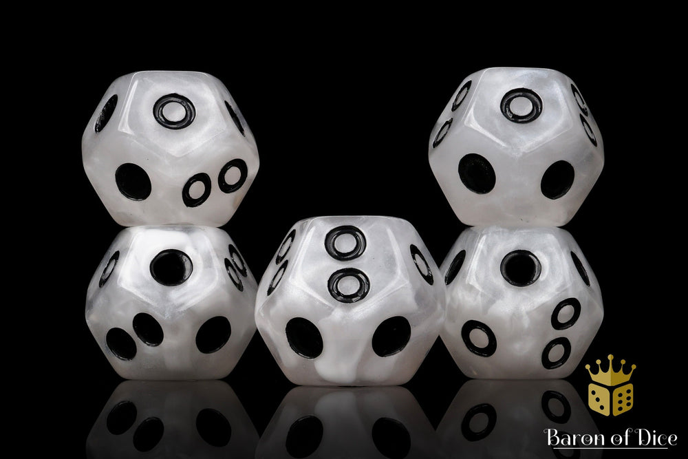 Galactic RPG, Force (WHITE) Premium Dice (ONLINE ORDER ONLY)