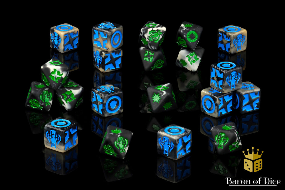 Droid General (Dark) Galactic Skirmish Dice - Set of 20 (ONLINE ORDER ONLY)