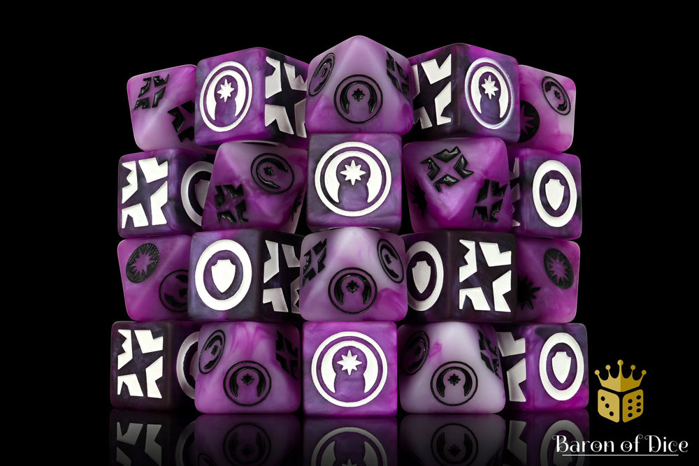 Good Karma (Purple) Galactic Skirmish Dice - Set of 20 (ONLINE ORDER ONLY)