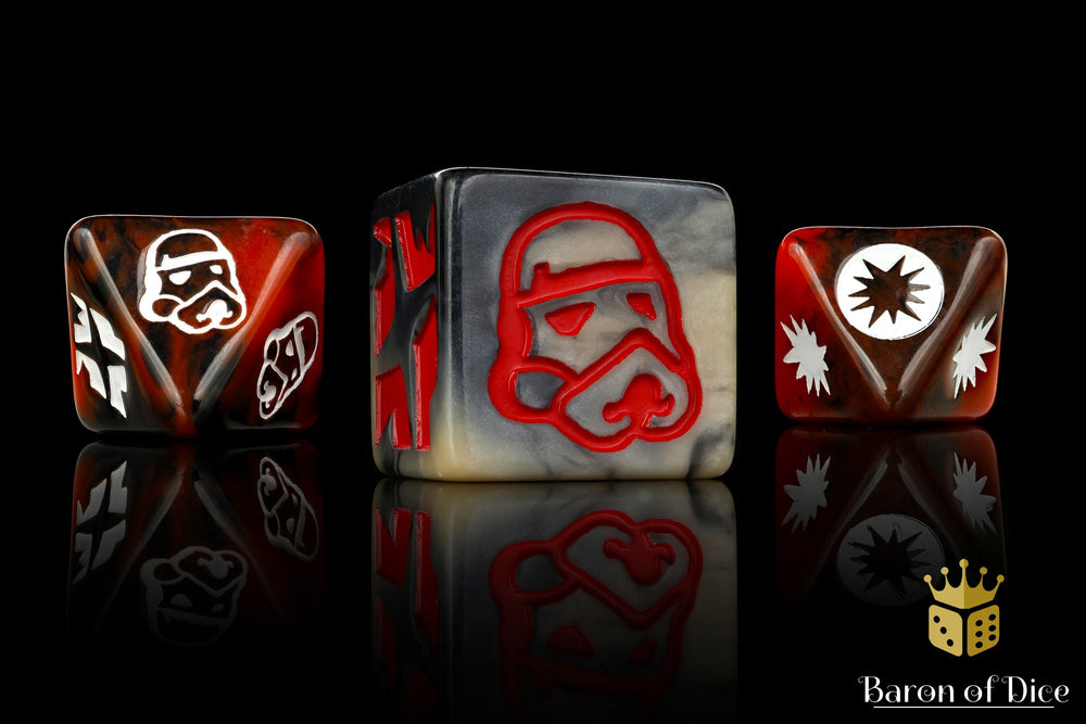 Trooper (Red) Galactic Skirmish Dice - Set of 20 (ONLINE ORDER ONLY)