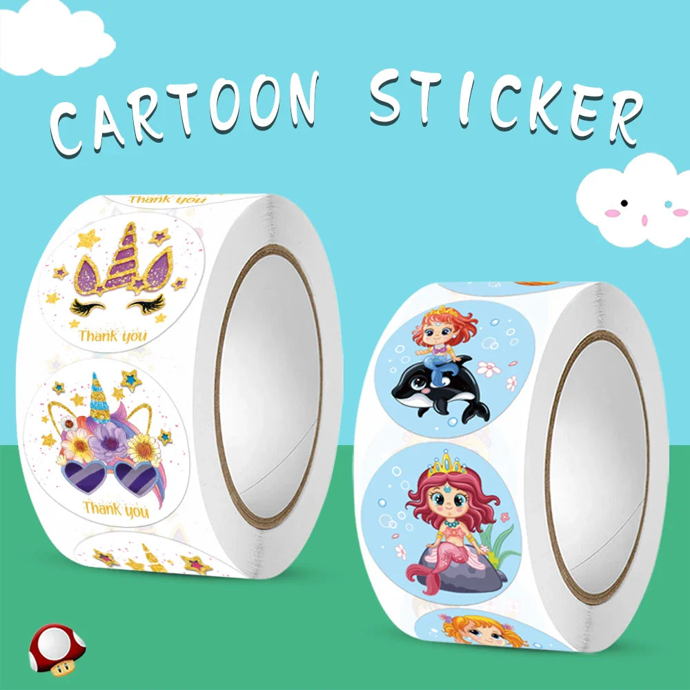 Stickers 500 Pcs/roll  Face Encouragement Reward Sticker Children Toy Decoration Sticker Label (Online Order Only)