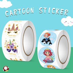 Stickers 500 Pcs/roll  Face Encouragement Reward Sticker Children Toy Decoration Sticker Label (Online Order Only)