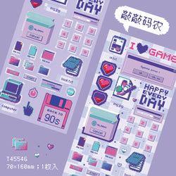 1pc Cute Pixel Candy Series Decorative Stickers Planner Journal Collage DIY idol card Material Sticker Kawaii Korean Stationery (ONLINE ORDER ONLY)