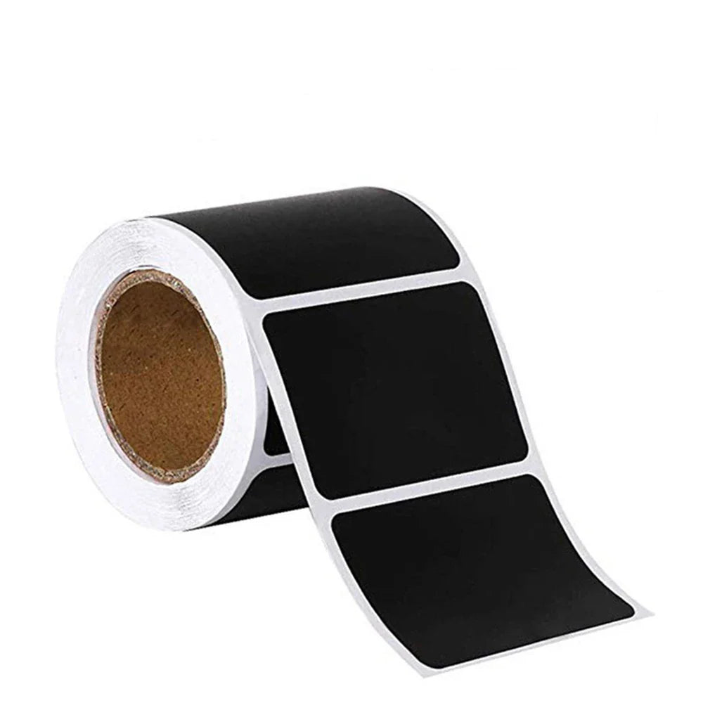 120-300pcs/roll Blackboard Spice Sticker Reusable Jam Labels Kitchen Stickers Organizer Wall Sticker Home Decor Chalkboard Label (ONLINE ORDER ONLY)
