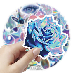 10/30/53pcs VSCO Holographic Laser Cartoon Waterproof Stickers Decoration Stationery Laptop Phone Suitcase Scrapbook Sticker Toy (ONLINE ORDER ONLY)