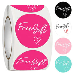 100-500pcs Free Gift Letters Labels Sticker Stationary Supplies Pink Thank You Sticker For Small Business Package Card 1 Inch (ONLINE ORDER ONLY)