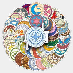Magic Circle Witch Horror Stickers for Phone Laptop Luggage Skateboard - 10/30/50PCS (ONLINE ORDER ONLY)