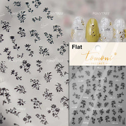 Hot Stamping Purple Line Love Heart Lace Bowknot Chain Branches Star Flower Leaf Butterfly Plant Flower Nail Art Stickers Decals (Online Order Only)