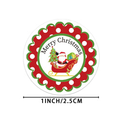 100-500pcs Christmas Stickers Roll Cartoons Gift Cards Party Package Cute Santa Label Sealing Decor Party Decorative Stickers (ONLINE ORDER ONLY)
