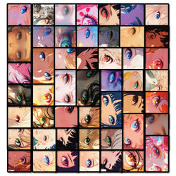 10/30/50PCS ACGN Cartoon Stickers Girl Eye Anime Sticker Diary Scrapbook Luggage Laptop Bike Guitar Skateboard Decals Kids Toy (ONLINE ORDER ONLY)