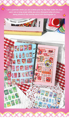 1 Sheets Snack House Series Sticker PET Star Flash Film Deco Scrapbook DIY Material Decoration Stationery Stickers (ONLINE ORDER ONLY)