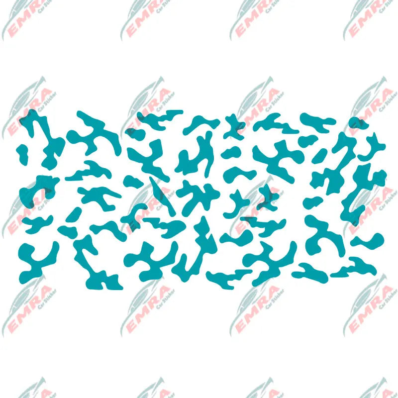 Leopard Print For Car Stickers External Accessories Window Decoration Side Camouflage Stickers StyleDie Cutting Vinyl Decals (ONLINE ORDER ONLY)
