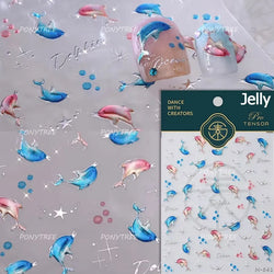 Colorful Bubbles Star Shiny Dreamy Glass Shards Flat 5D Soft Embossed Relief Self Adhesive Nail Art Sticker Chic Manicure Decal (ONLINE ORDER ONLY)
