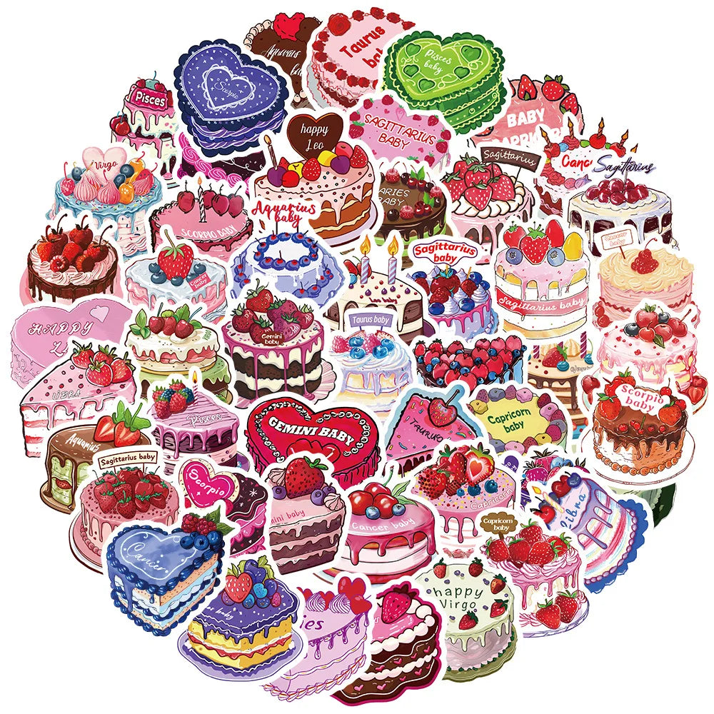 Constellation Cartoon Stickers 10/30/50Pcs for Laptop, Luggage, Car, Fridge, DIY Vinyl (ONLINE ORDER ONLY)