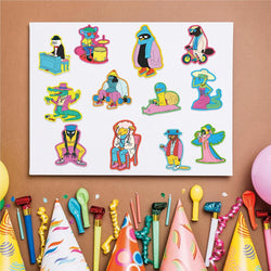 50pcs Cartoon Colorful Animal Stickers For Luggage Skateboard Laptop Guitar Aesthetic Graffiti Sticker Decals Toys (ONLINE ORDER ONLY)