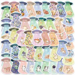 UFO Animal Stickers Kawaii Decals for Laptop Phone Suitcase Scrapbook (Online Order Only)