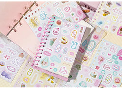 30sheets/piece Korean Ins Cute Collage Material Decorative Sticker Book Laptop Kpop Scrapbook Journal Kawaii Stickers Kids Gift (ONLINE ORDER ONLY)