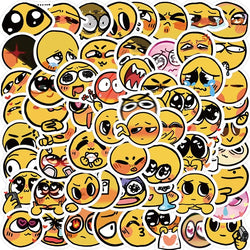 10/30/60PCS Cute Mood Yellow Sticker Aesthetic Korean Stationery Children's PVC Decoration Scrapbooking School Supplies for Kids (ONLINE ORDER ONLY)