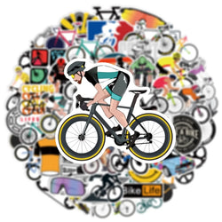 10/50pcs Cool Mountain Bike Stickers Outdoor MTB Bicycle Waterproof Decals for Guitar Helmet Car Cartoon PVC Kids Sticker Toys (Online Order Only)