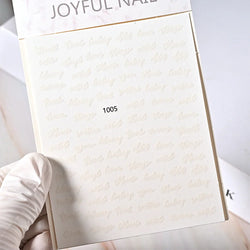 1PC Heart Love Design 3D Nail Art Sticker English Letter Self-Adhesive Slider Valentine's Day DIY Manicure Tips Accessories Tool (ONLINE ORDER ONLY)