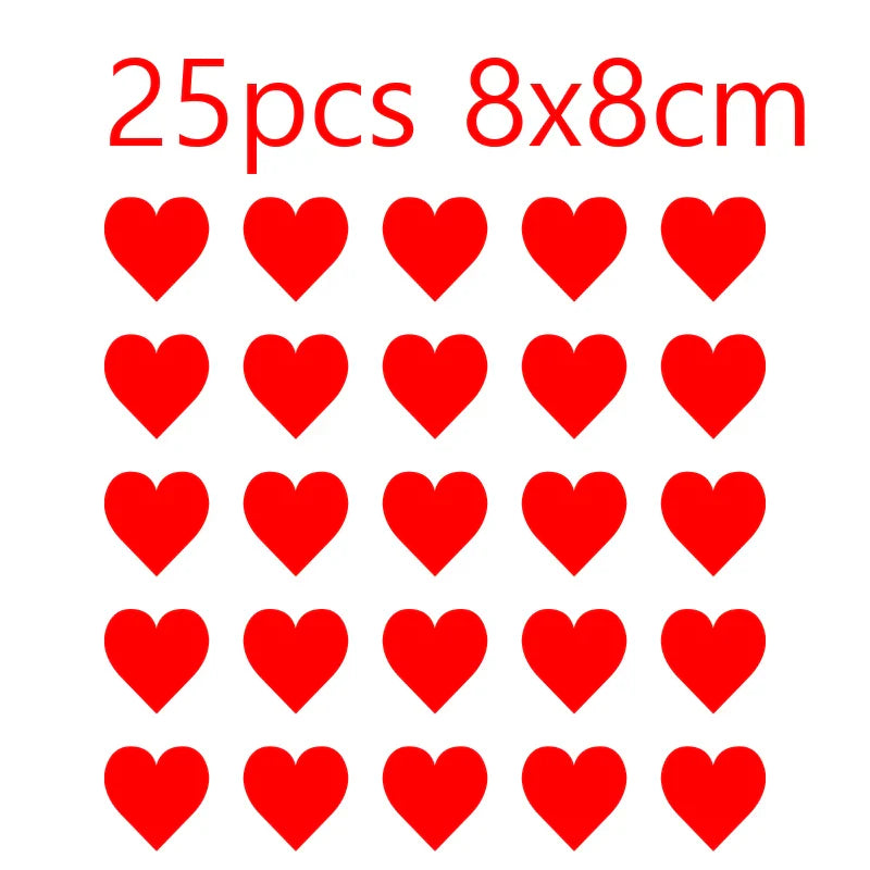 JDM Heart Car Stickers Window Bumper Exterior Accessories Car Modification Bodywork Styling Competition PVC Vinyl Decals (ONLINE ORDER ONLY)
