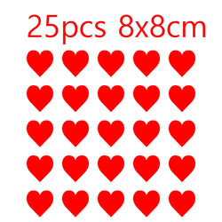 JDM Heart Car Stickers Window Bumper Exterior Accessories Car Modification Bodywork Styling Competition PVC Vinyl Decals (ONLINE ORDER ONLY)