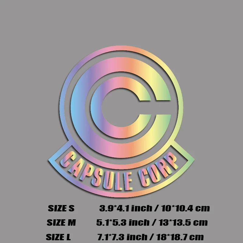 CAPSULE CORP DECAL,bulma logo,anime cartoon decal,high quality sticker for cars trucks !For a Unique look! (ONLINE ORDER ONLY)