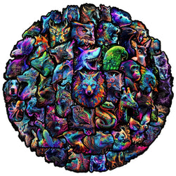 Dark Colorful Animal Stickers for DIY Scrapbooking, Phone, Laptop, Guitar, Suitcase, Skateboard, Helmet - 10/25/50pcs (Online Order Only)