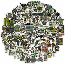 50/100PCS Military Graffiti Sticker Pack Cool Soldier Car Stickers and Decals Vinyl DIY Laptop Skateboard Phone Case for Boys (ONLINE ORDER ONLY)
