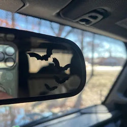 Spooky Bats for Car Sticker Decoration Nterior Rearview Mirror Halloween Stickers Waterproof Interior Accessories Vinyl Decals (ONLINE ORDER ONLY)