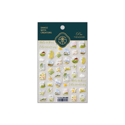 Painting Sketch Tulip Daisy Willows Scenery Daisy Colorful Flowers Sun Star Butterfly Wicker 3D Nail Art Stickers Manicure Decal (ONLINE ORDER ONLY)