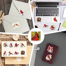 10/30/50PCS Red Little Bird Cartoon Stickers Funny Cartoon Decoration Animal Graffiti Toy Luggage Laptop Phone Guitar Bike Decal (ONLINE ORDER ONLY)