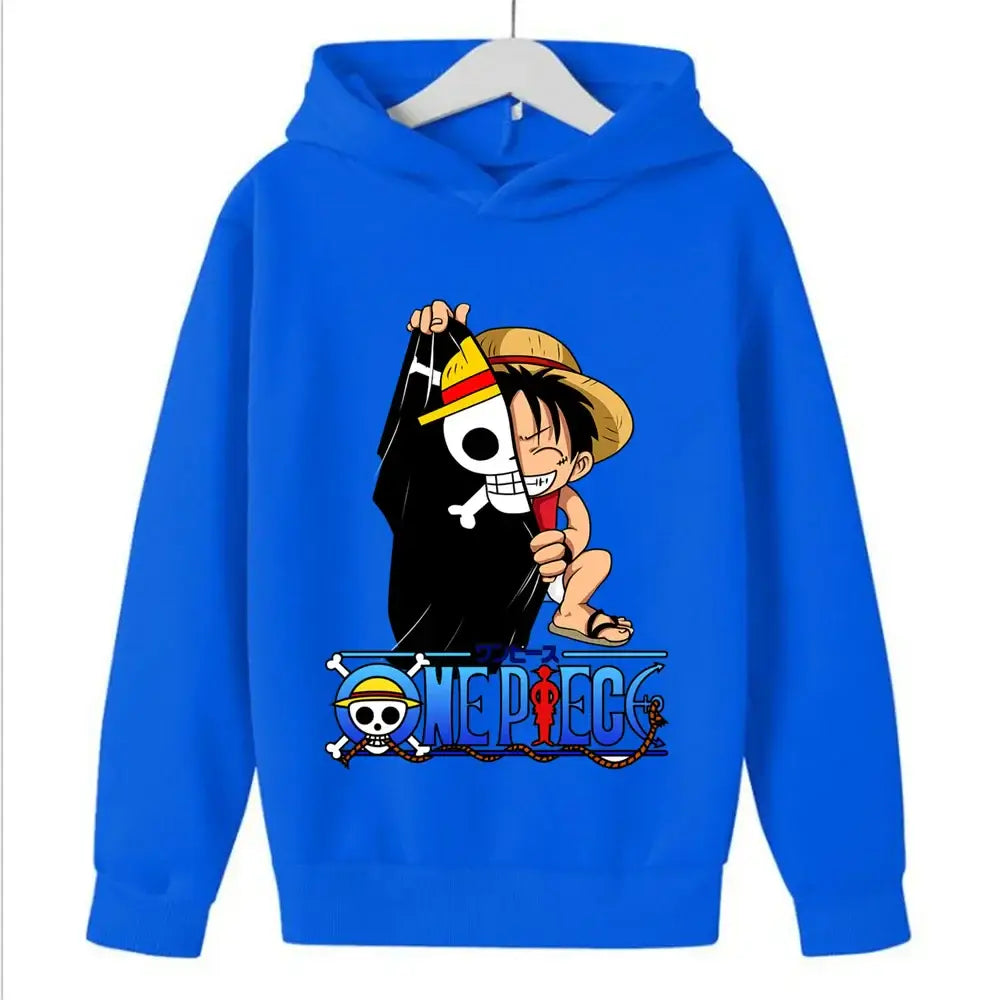 One Piece Hoodies Kids 2025 Luffy Pullover Cosplay (ONLINE ORDER ONLY)