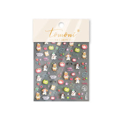 Fruits Apple Strawberry Animals Bear Dog Party Dream Flower Bone Rain Self Adhesive Nail Art Decoration Sticker Manicure Decals (Online Order Only)