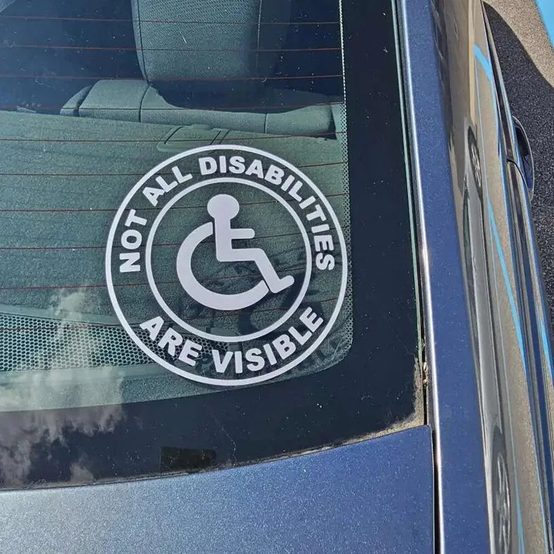 “Not All Disabilities Are Visible ”stickers，For Cars, Trucks, Walls, Laptops, Windows, Motorcycles, Bumpers Or Crafts (ONLINE ORDER ONLY)