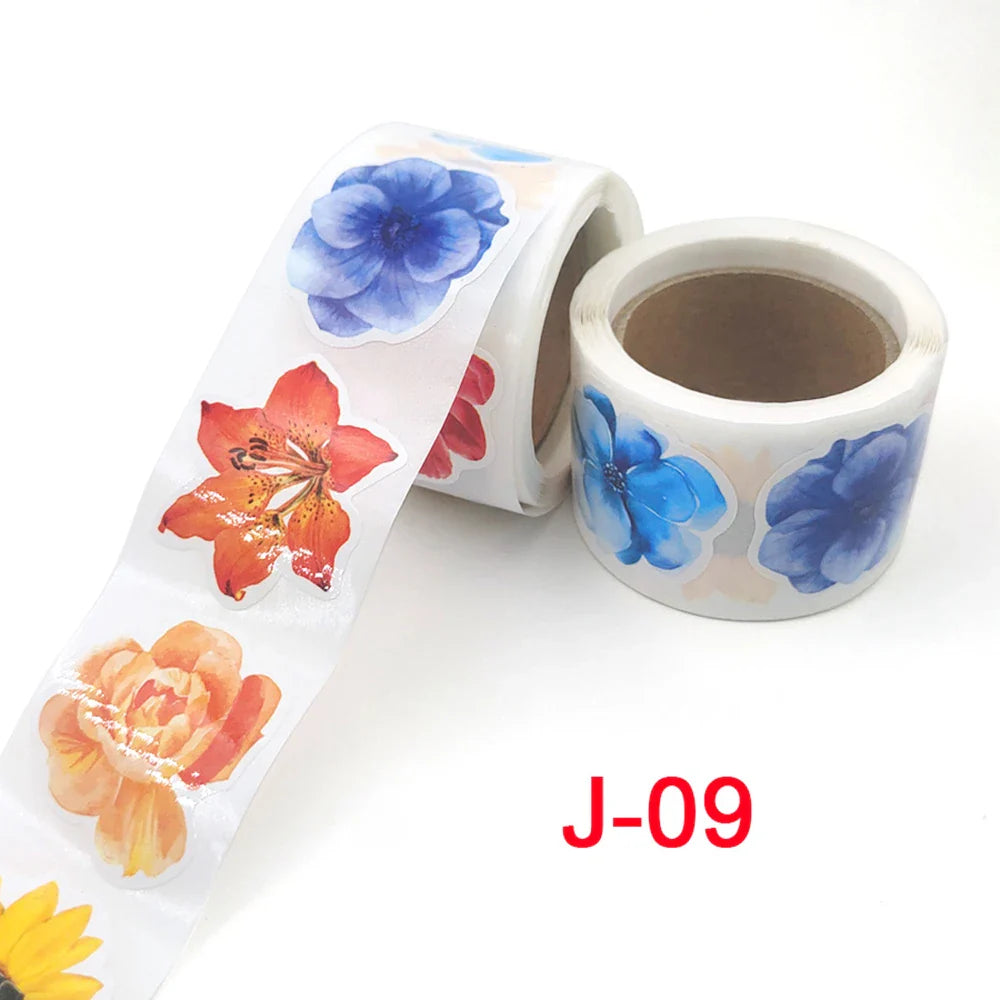 150pcs/roll Flower Stickers Laptop Guitar Skateboard Sticker Kid DIY Graffiti Waterproof Stickers Toy Stationery Stickers (ONLINE ORDER ONLY)