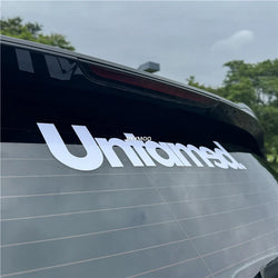 Car Stickers for Untamed Hellaflush Decal Auto Body Rear Front Windshield Window Vinyl Creative Text Decoration Applique (ONLINE ORDER ONLY)