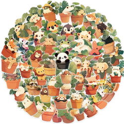 Cute Animal Cartoon Stickers for Laptop, Phone, Suitcase - 10/30/50pcs (Online Order Only)