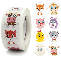 100-500pcs Reward Encouraging Graphic Stationery Animal Sticker Kindergarten School Students Child Teacher Cartoon Cute Sticker (ONLINE ORDER ONLY)