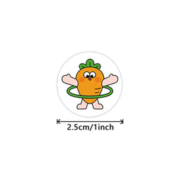 100-500pcs Cute Cartoon Stickers Children's Stickers Kindergarten Inspirational Little Red Flower Reward Roll Stickers (ONLINE ORDER ONLY)