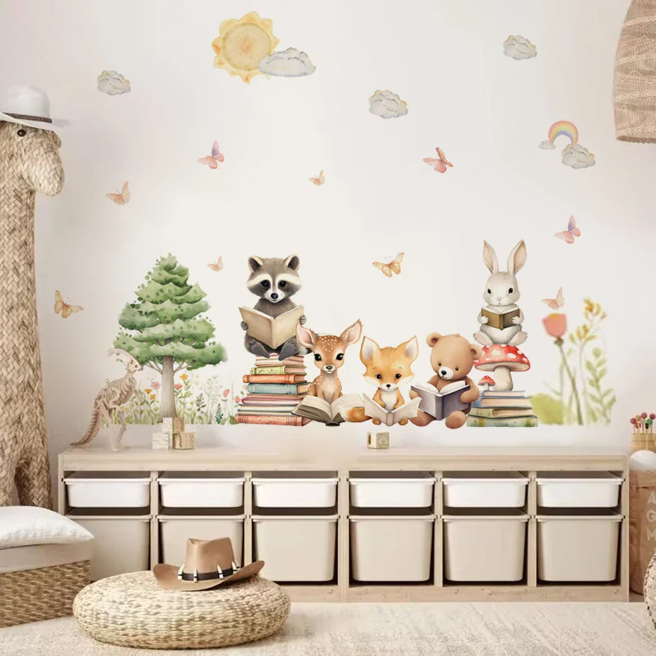 Woodland Animal Wall Stickers for Kids Room Nursery Decor (Online Order Only)