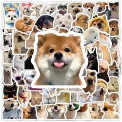 10/30/50/100PCS Cute Cartoon Dogs  Meme Graffiti Stickers Kids Toys DIY Diary Laptop Stationery Suitcase Phone Bike Funny Decals (ONLINE ORDER ONLY)